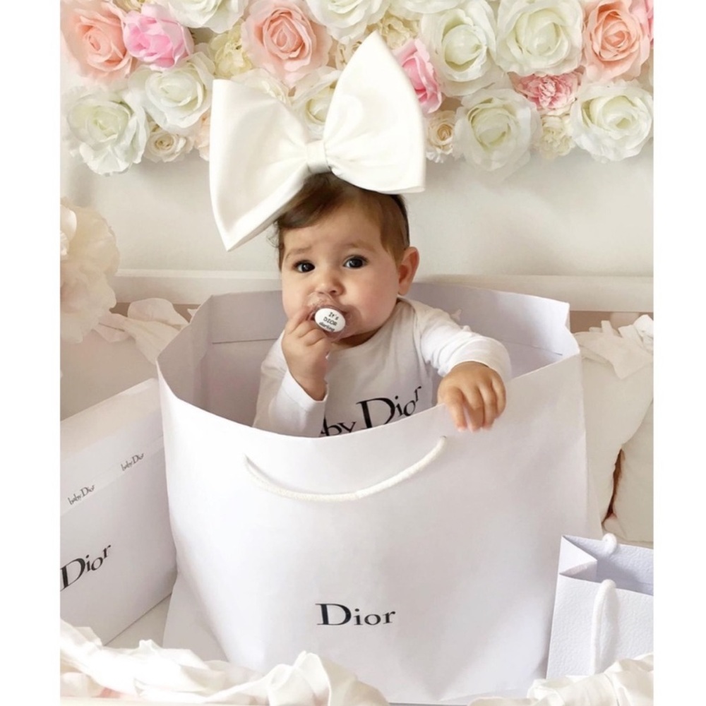 Baby Dior Limited Edition Baby Couture Jacquard Trotter Baby Bottle - Picture 5 of 14